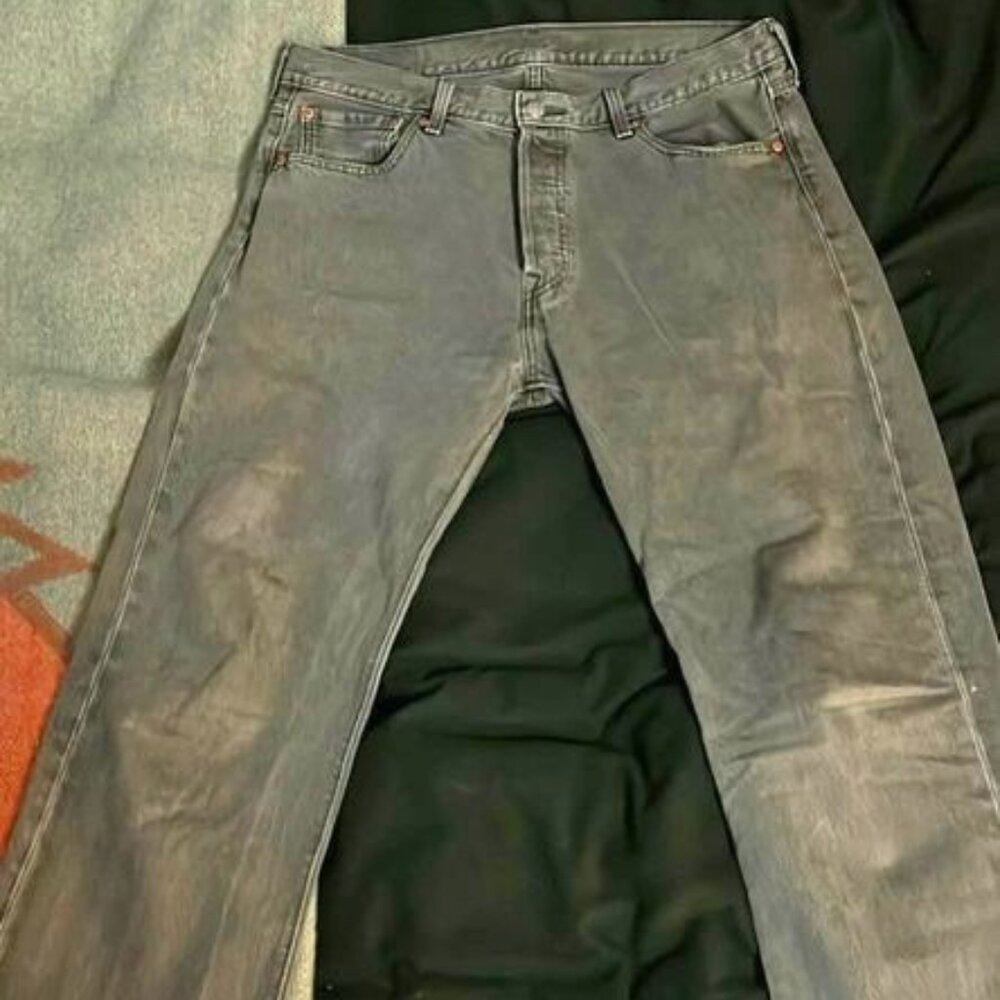 Green Levi 501 35x34 Green Color